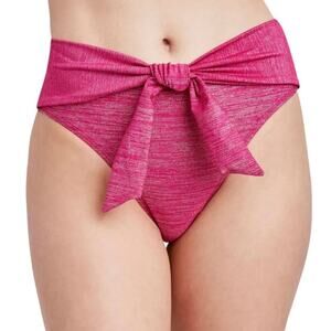 BCBGeneration Stardust Wrap High-Waist Bikini Bottom M